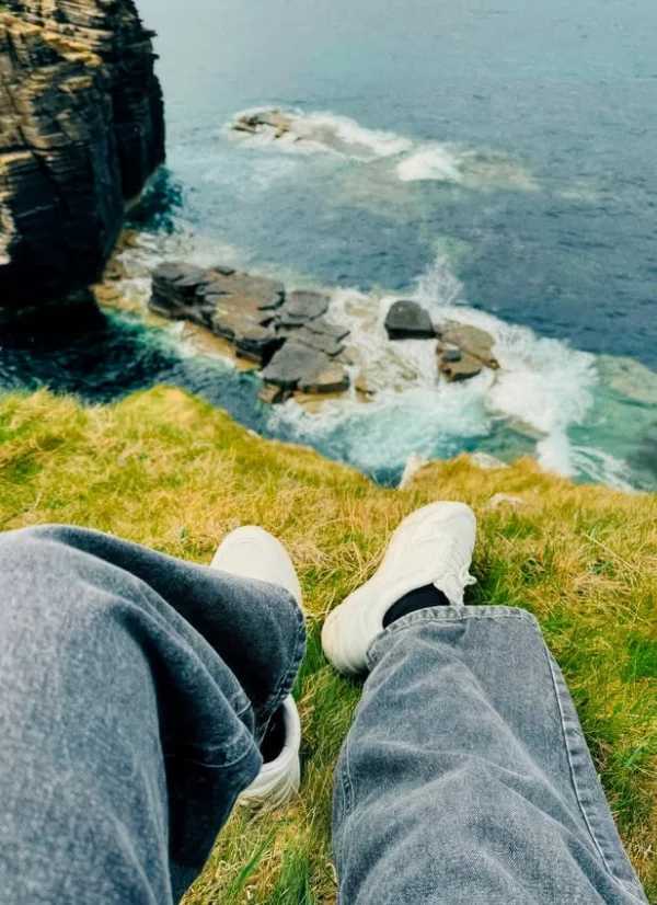 View over a rocky coast